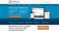 Desktop Screenshot of metrixstream.com