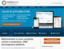 Tablet Screenshot of metrixstream.com